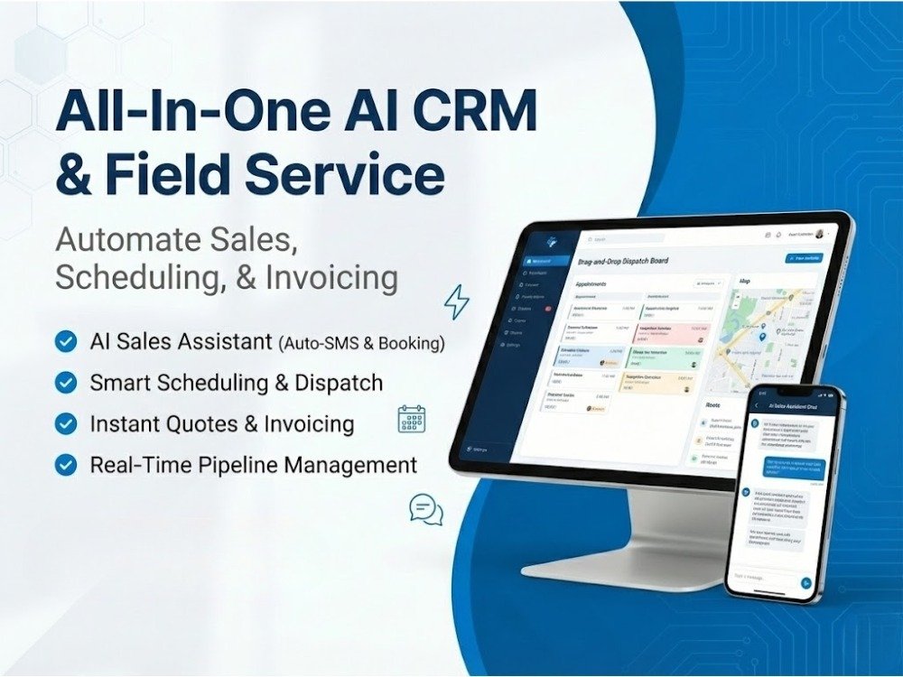 AI CRM and field service platform
